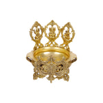 Brass Ganesh Lakshmi & Sarasvati Urli