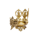 Brass Ganesh Lakshmi & Sarasvati Urli