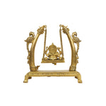 BRASS GANESHA PARROT SWING