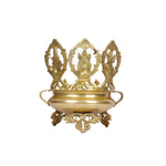 Brass Ganesh Lakshmi & Sarasvati Urli
