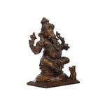 Brass Ganesha Sitting on Base
