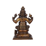 Brass Ganesha Sitting on Base