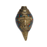 Brass Shankhu With Stonework