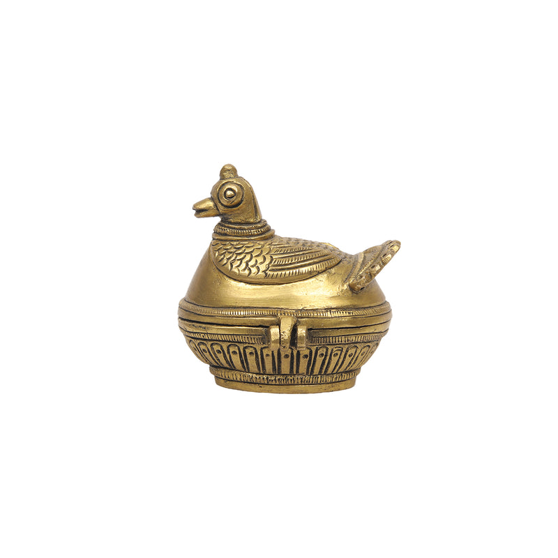 Brass Peacock Box