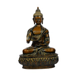 Brass Buddha Sitting On Base