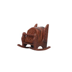 Wood Coaster Set Rocking Chair