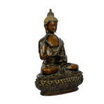Brass Buddha Sitting On Base