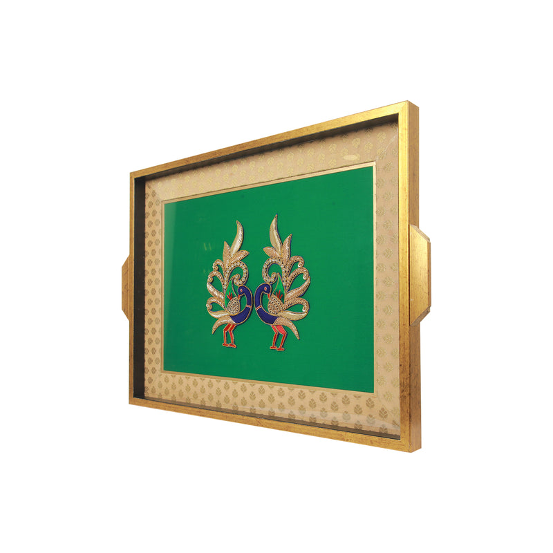 Tray With Peacock