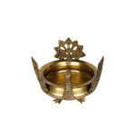 Brass Peacock Urli