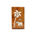 INLAY WORK ON WOODEN PEN STAND