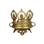 Brass Ganesha Lakshmi SaraSwati Urli
