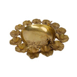 Brass Urli With Flower Des