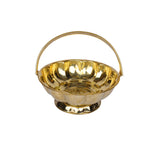 Brass Flower Basket Lotus