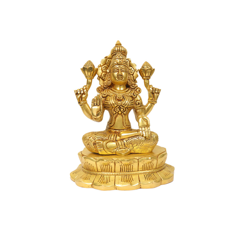 BRASS LAKSHMI SITTING