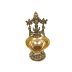 Brass Tirupati Balaji with Lakshmi Diya Oil Lamp