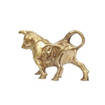 BRASS FIGHTING BULL
