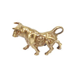 BRASS FIGHTING BULL