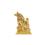 Brass Baby Krishna Sitting Idol in Blessing Pose For Sacred Home Temple Decor