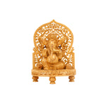 WOODEN JALI PARDI GANESHA