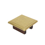 Wood Brass Work Chowki