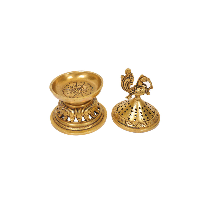 BRASS DHOOP DANI brass 7 in dhoop dani