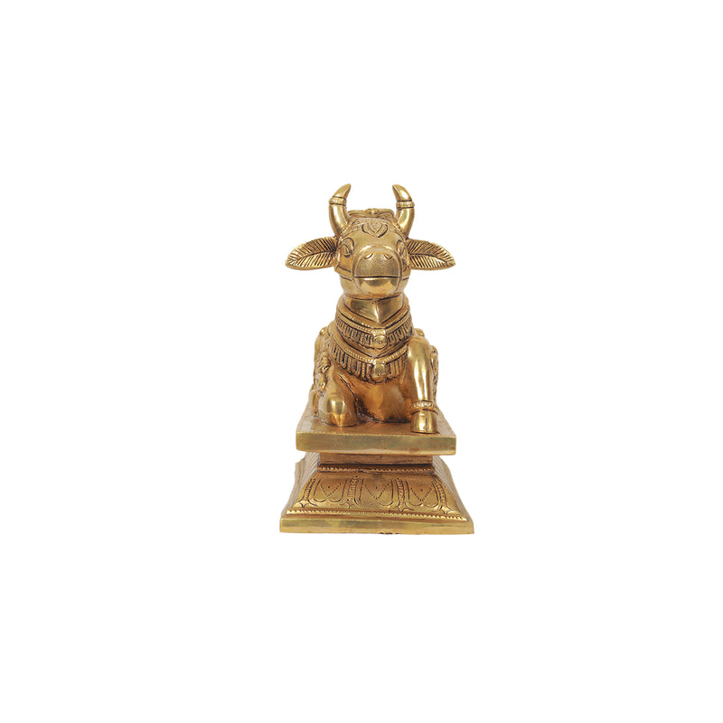 Brass nandhi shivalinga