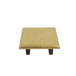 Wood Brass Work Chowki