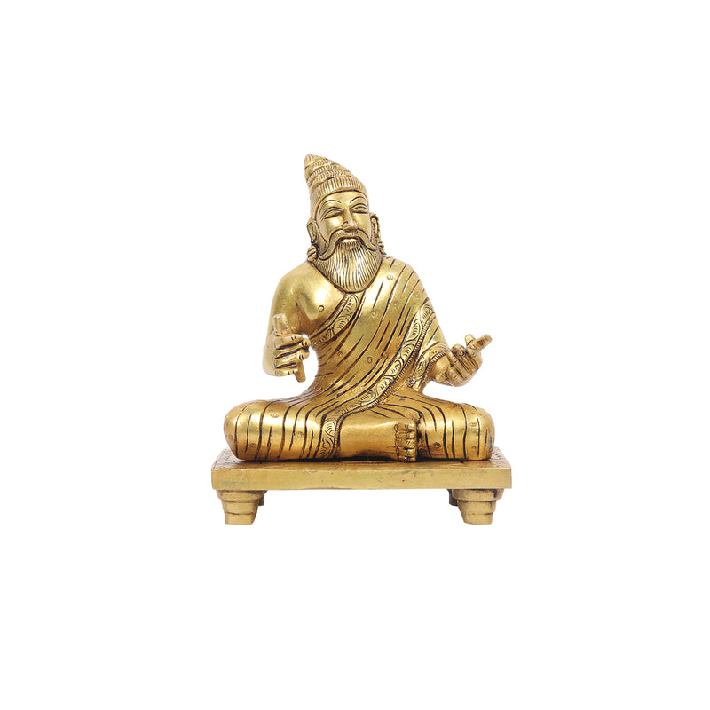 Exquisite Brass Thiruvalluvar Statue