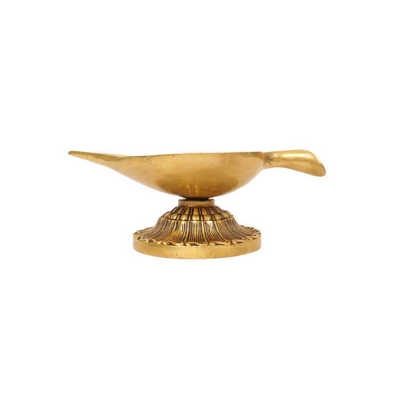 BRASS LEAF DEEPAK
