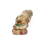 Brass Baby Ganesha with stone work