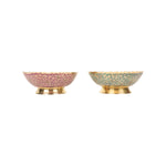 BRASS 4 IN BOWL COLOR  SET OF 2