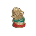 Brass Baby Ganesha with stone work