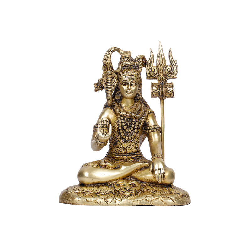 Brass Shiva Sitting