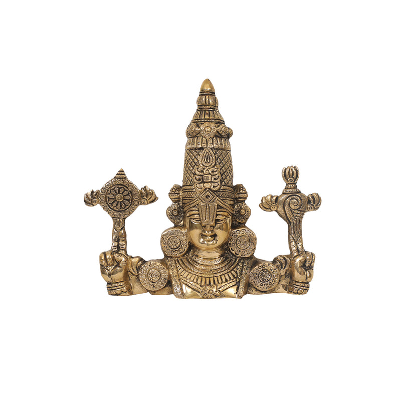 Brass Wall Hanging Tirupati Balaji Face