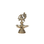 Brass Bird 5 diya stand
