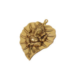 Brass Leaf Ganesha Wall Hanging for Pooja Room