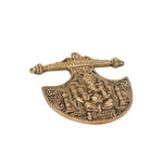 Decorative Brass Axe with Ganesha – Antique Wall Decor