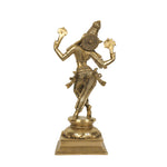 Handcrafted Brass 14 Inch Vishnu Krishna Statue For Divine Home Decor And Pooja Room