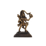 Brass Idol of Hanuman With Sanjeevani Parvat