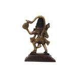 Brass Idol of Hanuman With Sanjeevani Parvat