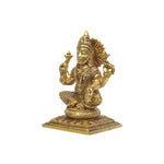 Brass Lakshmi Sitting On Base