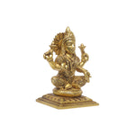 Brass Lakshmi Sitting On Base