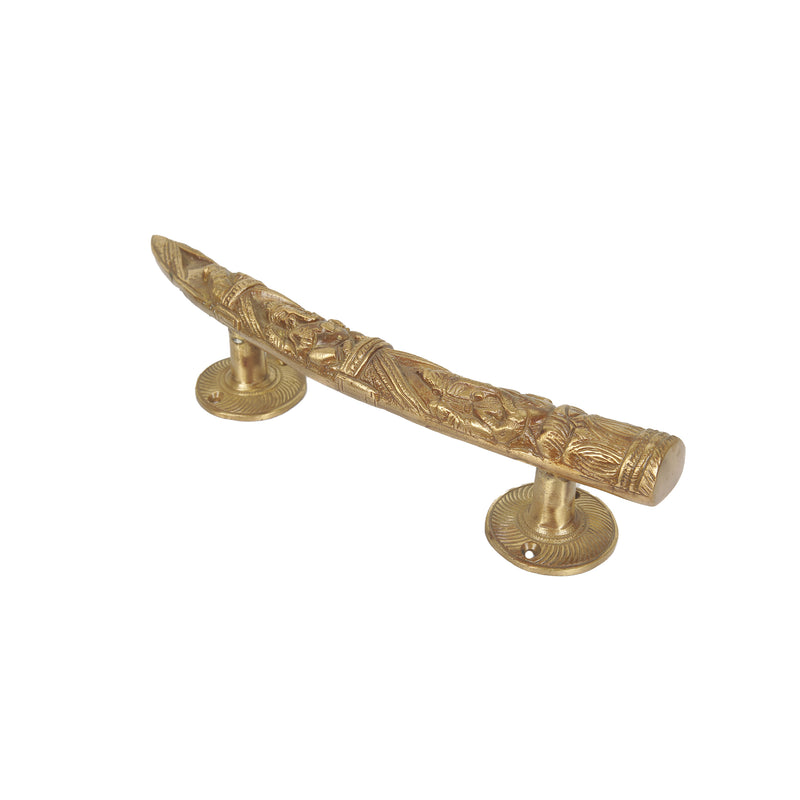 BRASS ELEPHANT TEETH DOOR HANDLE