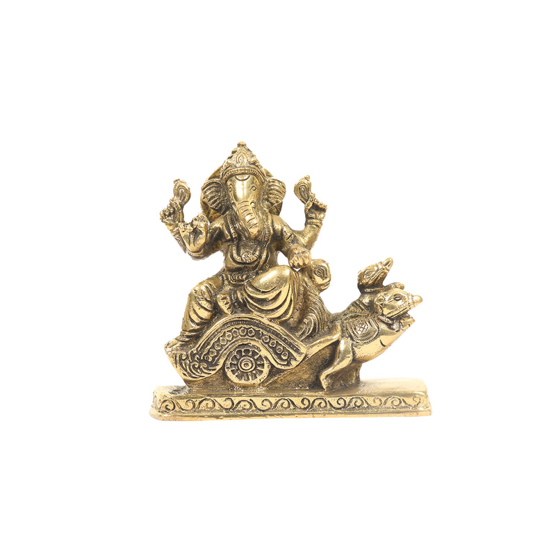 BRASS GANESHA SITTING