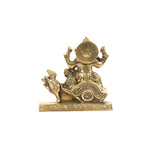 BRASS GANESHA SITTING