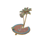 Brass Single Flower Stone Work