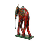 WOOD AND METAL ELEPHANT