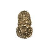 BRASS 9.5 IN WALL HANGING GANESHA