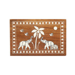 INLAY WORK ON WOODEN BOX