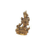 Brass Tara Devi sitting on Base